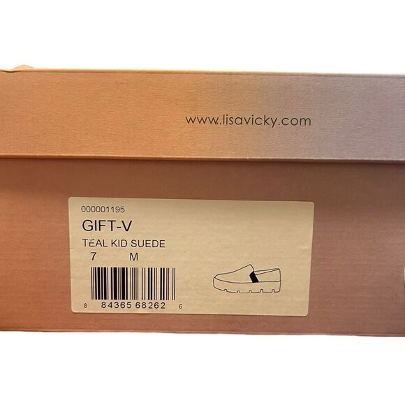 Lisa Vicky Blue Suede Gift Platform Slip On Sneaker 7 - Picture 4 of 4